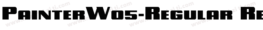 PainterW05-Regular Regular字体转换